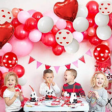 Load image into Gallery viewer, Mothers Day Balloons Arch Garland Kit Include Red Pink White Balloons,Heart Printed Balloons , Foil Mylar Heart Balloons, Valentines Wedding Party Decoration Supplies