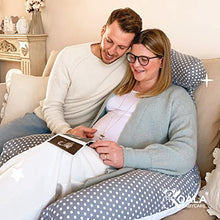 Load image into Gallery viewer, Koala Babycare Pregnancy Pillow and Nursing Pillow – Multifunctional Maternity Pillow for Sleeping and Breastfeeding – Full Body Pillow for Pregnant Women - Koala Hugs Plus (White - Red)