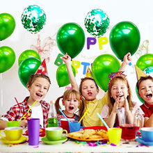 Load image into Gallery viewer, GREMAG Balloons Arch Kit, 107PCS Green Balloon Garland Kit Balloons Arch Kit, Latex Balloons Party Reusable Balloons for Birthday Decoration Party Supplies Wedding Party Decoration Supplies
