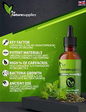 Load image into Gallery viewer, Naturesupplies Wild Oregano Oil Organic Certified 10ml Made in UK, Grown in The Mountains of The Mediterranean, 80 Percent Plus Carvacrol,125-130mg Carvacrol Per Serving, Super Potent Essential Oil