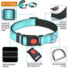 Load image into Gallery viewer, haapaw Reflective Dog Collar Padded with Soft Neoprene Breathable Adjustable Nylon Dog Collars for Small Medium Large Dogs