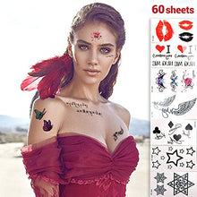 Load image into Gallery viewer, SNAILGARDEN 69 Sheets Temporary Tattoos,Fake Waterproof Tattoos Kits Body Art Sticker,Permanent Removable,for Adults Teens Men and Women