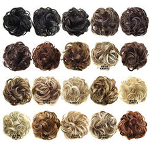 Load image into Gallery viewer, Hair Bun Extensions Messy Curly Hair Scrunchies Hairpieces Synthetic Donut Updo Hair Pieces for Women Girls