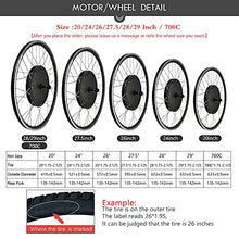 Load image into Gallery viewer, 48V1000W Electric Bicycle Conversion Kit, Ebike Waterproof Kit, Wheel Size 27.5inch, Front Brushless Gearless Hub Motor, With LCD3 USB