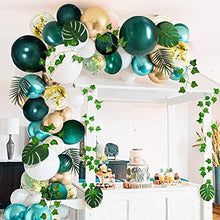Load image into Gallery viewer, 100pcs Green Balloon Garland Kit, 16Ft Long Green Gold & Silver Arch for Boy Girl Birthday Party Baby Shower Decorations