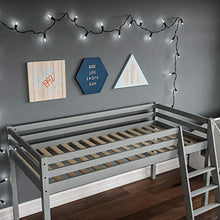 Load image into Gallery viewer, Vida Designs Sydney High Sleeper Cabin Bunk Bed With Ladder, Solid Pine Wood Frame, Kids Children, Single 3 Foot, Grey