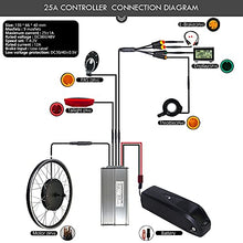 Load image into Gallery viewer, 48V1000W Electric Bicycle Conversion Kit, Ebike Waterproof Kit, Wheel Size 27.5inch, Front Brushless Gearless Hub Motor, With LCD3 USB