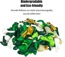 Load image into Gallery viewer, 146 Pcs Jungle Safari Theme Party Supplies Balloon Arch Garland Kit 12'' 10'' 5'' Green Balloons with Palm Leaves Animal Balloons for Kids Birthday Baby Shower Decorations with 3 Pcs Balloon Tools