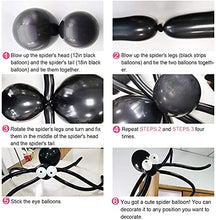 Load image into Gallery viewer, Halloween Balloon Garland Arch kit 171 Pieces with Halloween Spider Web Black Orange Gray Balloons Spider Balloons for Halloween Day Party Decorations