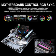 Load image into Gallery viewer, GOLDEN FIELD STAR M.2 2280 SSD Heatsink 5V 3 Pin Addressable RGB (ARGB) Aluminum NGFF NVME Cooler