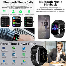 Load image into Gallery viewer, Smart Watch 2022(Answer Make Call) 1.70'' HD Curved Full Touch Screen Fitness Watch Heart Rate Blood Pressure Sleep Tracker Voice Control Sports Smart Watches for Women Men Android iOS Phone (Black)