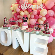 Load image into Gallery viewer, JORAKI 113pcs Retro Pink Balloon Garland Arch Kit with Pink Blue Yellow Latex Balloon Tying Tool Balloon Chain,Women Girls Party Balloon Kit for Wedding Baby Shower Girls Birthday Party Decoration