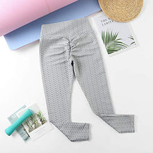 Load image into Gallery viewer, RXRXCOCO Women's High Waist Yoga Pants Tummy Control Slimming Leggings Workout Running Butt Lift Sprot Tights Grey