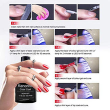 Load image into Gallery viewer, Kanorine UV LED Soak Off Gel Nail Polish Top Coat and Base Coat Set of 2 x 10ml Each(Base & No Wipe Top Coat)
