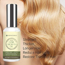 Load image into Gallery viewer, Natural Hair Growth Oil with Caffeine and Biotin - Hari Growth Serum For Stronger, Thicker, Longer Hair, 1.7 oz (1 Pack)