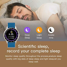 Load image into Gallery viewer, Smart Watch, Fitness Tracker Touch Screen, Smartwatch for Men Women Gifts Sleep Monitor Step/Calorie Counter Activity Tracker as Birthday Gifts for Men Women iOS, Android Compatible iPhone (blue)