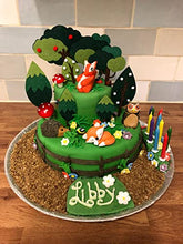 Load image into Gallery viewer, JeVenis 14 PCS Woodland Animal Cupcake Toppers Woodland Theme Cupcake Toppers Woodland Creatures Cupcake Picks for Forest Baby Shower Woodland Party