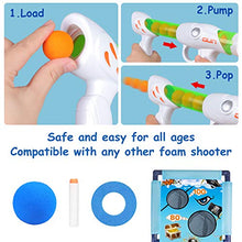 Load image into Gallery viewer, DX DA XIN Moving Shooting Targets Game Electric Scoring Target Kids Toy with 2 Popper Guns 18 Foam Balls Outdoor Garden Toys Gifts for Boys Girls 110 x 42cm