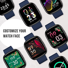 Load image into Gallery viewer, Smart Watch, 1.4'' Full Touch Fitness Tracker with Heart Rate, Blood Pressure and Sleep Monitor, Message Notification,Smartwatch for Men Women,IP68 Waterproof Smartwatch Sports for iOS Android-Blue