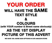 Load image into Gallery viewer, House Sign Modern Glass Effect Acrylic Door Number Name Road Plate Plaque