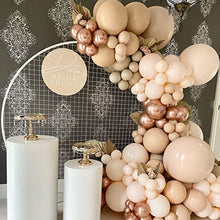 Load image into Gallery viewer, Blush Ivory Balloons Garland Kit Pastel Ivory White Rose Gold Metallic Balloons Arch kit for Kids Adult Birthdays Weddings Receptions Decor