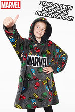Load image into Gallery viewer, Marvel Hoodies for Boys, Fleece Oversized Blanket Hoodie Avengers Gifts for Boys Grey