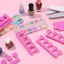 Load image into Gallery viewer, 50pcs Foam Sponge Toe Separators Finger Dividers Soft Sponge Finger Divider Spacer Nail Art Manicure Pedicure Tools - Pink