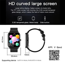 Load image into Gallery viewer, Smart Watch 2022(Answer Make Call) 1.70'' HD Curved Full Touch Screen Fitness Watch Heart Rate Blood Pressure Sleep Tracker Voice Control Sports Smart Watches for Women Men Android iOS Phone (Black)