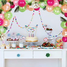 Load image into Gallery viewer, Auihiay 83 Pieces Tropical Balloons Garland Kit DIY Luau Balloon Arch Garland with Tropical Leaf and Balloon Strip for Tropical Theme Birthday Party Baby Shower
