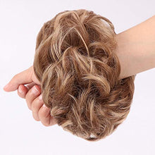 Load image into Gallery viewer, Messy Hair Bun Hair Scrunchies Bun Extension Curly Wavy Messy Synthetic Chignon Updo Hairpiece for Women and Girls