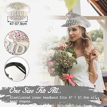 Load image into Gallery viewer, Bride Hat, Novelty Bridal Cap for The Bride, Shiny Captain Hat Bridal Hat with Elastic Band for Hen Party, Wedding, Bachelorette Party, Girls Night, Bride Tribes, Hen Party Accessories Bag Fillers
