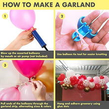 Load image into Gallery viewer, Mothers Day Balloons Arch Garland Kit Include Red Pink White Balloons,Heart Printed Balloons , Foil Mylar Heart Balloons, Valentines Wedding Party Decoration Supplies
