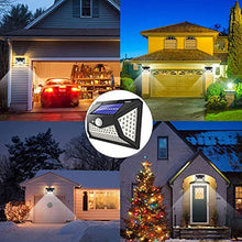 Load image into Gallery viewer, Solar Lights Outdoor,Upgraded Wireless Solar Lights Outdoor Garden, Solar Security Light Outdoor Motion Sensor Wall Lights,Solar Powered Lights Waterproof with 3 Intelligent Modes for Outside(4Pack)