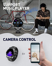 Load image into Gallery viewer, Smart Watch for Women Men, with Make/Answer Call Text Notification Heart Rate Sleep Monitor Music Speaker, 1.69" Touch Screen Fitness Watch IP67 Waterproof Activity Tracker for IOS Android (black2)