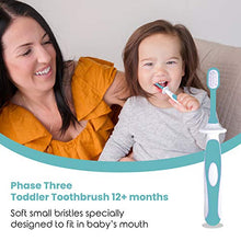 Load image into Gallery viewer, 3 Piece finger toothbrush for babies- Set by Cherish Baby Care - with Infant Finger Toothbrush - Silicone Toothbrush & Toddler Toothbrush - Perfect Babys First Toothbrush Set (Teal)