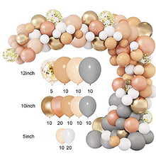 Load image into Gallery viewer, Balloon Arch Garland Kit, 125pcs Wedding Decoration, Party Confetti Balloon,Latex Balloon & Tying Tool, Balloons for Baby Shower