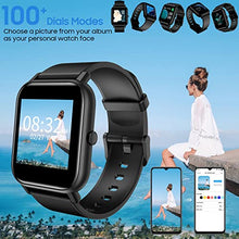 Load image into Gallery viewer, Smart Watch, Blackview Fitness Tracker with Heart Rate Monitor, Sleep Tracking & SpO2, 5ATM Waterproof Pedometer Watch, Touchscreen Smartwatch for Women Men Compatible with iOS and Android Phones