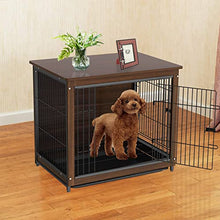 Load image into Gallery viewer, Bingopaw Wooden Dog Crate, Small Dog Cage End Table Pet Crate Furniture with Floor Tray 24inch