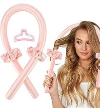 Load image into Gallery viewer, Heatless Curling Rod Headband,Heatless Hair Curling Set,No Heat Wave Hair Curlers Styling Tools for Long Medium Hair,Hair Curlers Make Hair Soft And Shiny (Pink)