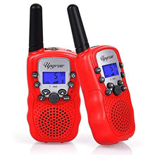 Load image into Gallery viewer, Upgrow Walkie Talkies 8 Channel 2 Way Radio Kids Toys Wireless 0.5W PMR446 Long Distance Range Walkie Talkie for Field Survival Biking and Hiking (T388-Red)