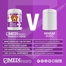 Load image into Gallery viewer, MediPaws Probiotic For Dogs | Dog Supplement | Natural Dog Chews 72x | Supporting Healthy Digestion & Dog Health | Advanced Probiotics For Dogs With Sensitive Stomachs & Gas | Dog Food