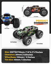 Load image into Gallery viewer, BEZGAR 20 Toy Grade 1:20 Scale Remote Control Car,2WD Top Speed 15 Km/h Electric Toy Off Road 2.4GHz RC Monster Vehicle Truck Crawler with Two Rechargeable Batteries for Kids and Adults