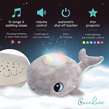 Load image into Gallery viewer, Musical Baby Night Light For Kids With Nursery Rhymes And Heartbeats - This Adorable Whale Night Light Projector And Sound Machine Is A Shusher, Soother And Sleep Aid