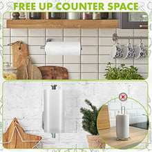 Load image into Gallery viewer, Homecart Kitchen Roll Holder under cabinet - Self Adhesive or Drilling Kitchen towel holders l Multipurpose Stainless steel - Paper Towel Holder for Bathroom and Kitchen Accessories