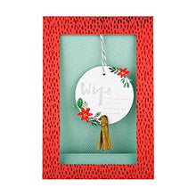 Load image into Gallery viewer, Christmas Card for Wife from Hallmark - 3D Ornamental Design with Hanging Bauble