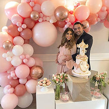 Load image into Gallery viewer, Balloons Arch Kit, Retro Pink Balloon Garland Kit Balloons Arch Kit, Retro Pink Latex Balloons Party Metallic Balloons Confetti Balloons for Birthday Wedding Party Baby Shower Decoration Reusable