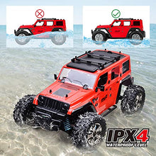 Load image into Gallery viewer, MKZDGM Remote Control High Speed RC Cars 4WD Rock Racer Off-Road 4x4 Electric,2.4Ghz 1:14 Scale RTR Hobby Grade Cross 25KM/H Remote Control Truck (1521red-uk)