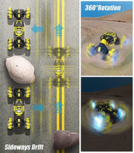 Load image into Gallery viewer, RC Stunt Car with Gesture Control, Remote Control Car Crawler, 4WD Transform On Road Off Road All Terrains, RC Monster, Eletric Toy Vehicle with 2 Rechargeable batteries for Boys Kids Teens Adults