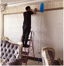 Load image into Gallery viewer, Feather Duster,Duster Extendable for Cleaning with Telescoping Extension Pole 30 to 100" Extendable Duster for Cleaning High Ceiling Fan,Blinds, Baseboards,Cars(Blue)