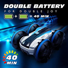 Load image into Gallery viewer, Tecnock Remote Control Car Boat Toy for Kids, 4WD Amphibious RC Vehicle, 2.4Ghz Off Road Electric Racing Stunt Boats, All Terrain Waterproof Car for Boys and Girls (Blue)